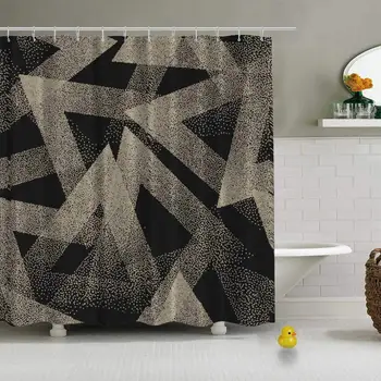 

Vector Abstract Stippled Weird Hipster Seamless Vector Practical Shower Curtain for Home Office,79''L x 72''W