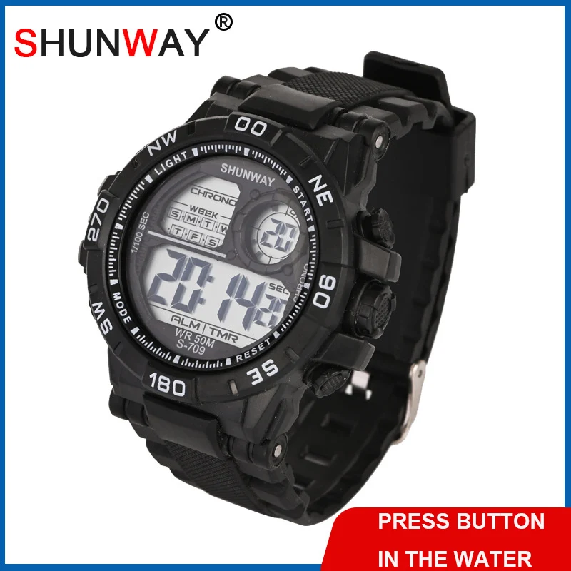 

Men Digital Watches Multi Function Military Sport LED Clock Luxury Brand Waterproof Digital Wristwatches Relogio Masculino