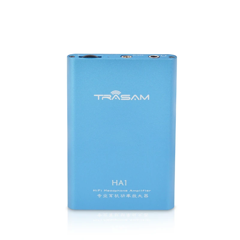 sky blue HA1 HIFI портативный 3,5 мм разъем для наушников, сабвуфер, аудио выход, тонкий и светильник, усилитель для смартфонов, ПК, мощная тяга - Цвет: sky blue