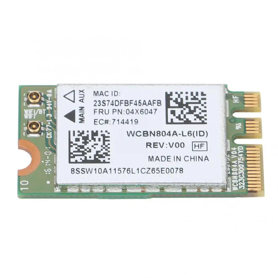 5G Двухдиапазонная беспроводная сетевая карта для Qualcomm Atheros QCNFA34AC 867M Bluetooth 4,0 подходит для lenovo B50-80 сетевая плата