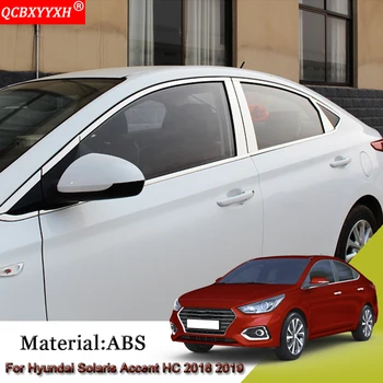 

Car Styling Car External Window Sequins Decorations Stickers Frame Cover Car Accessories For Hyundai Solaris Accent HC 2018 2019