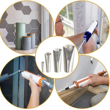 

20pcs Caulking Finisher Kit Rustproof Reusable Stainless Steel Nozzle Applicator