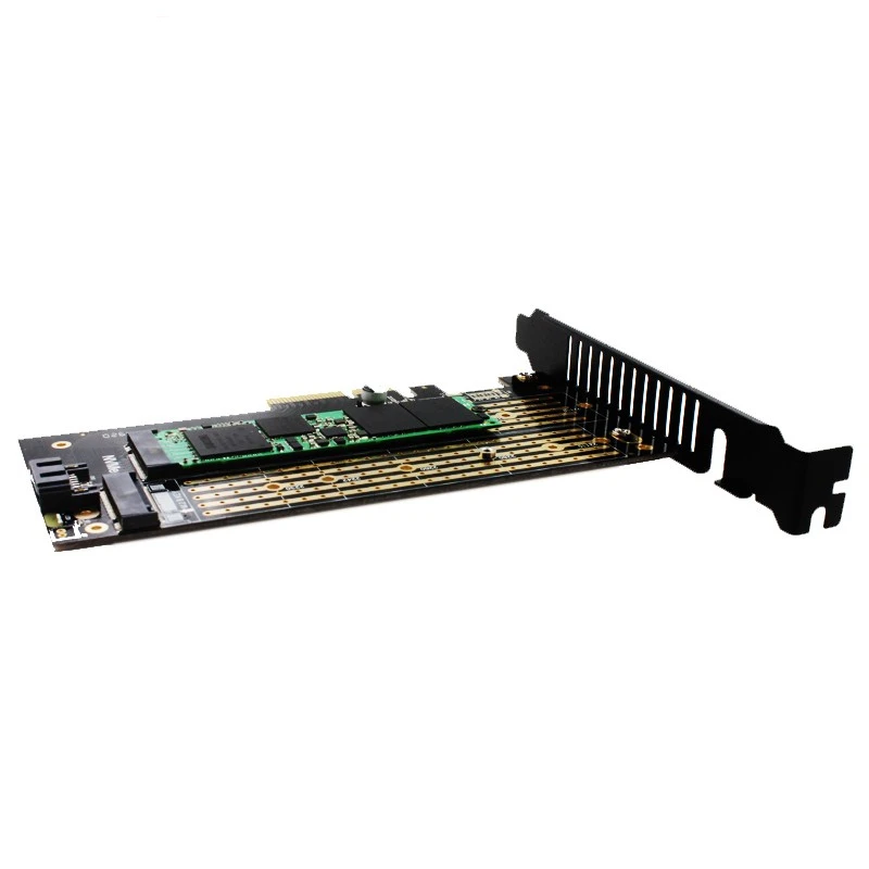  M2 NVMe SSD NGFF a PCIE X4 tarjeta adaptador PCIE a m2 SATA + NVME tarjeta de expansión de doble di
