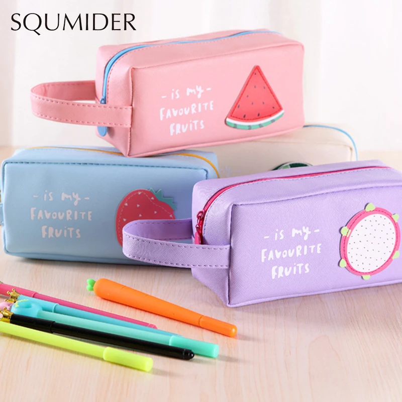 

SQUMIDER Creative Pencil Case Big Pencil Box Zipper Large Bag For Student Gift Cute School Stationery Supplies