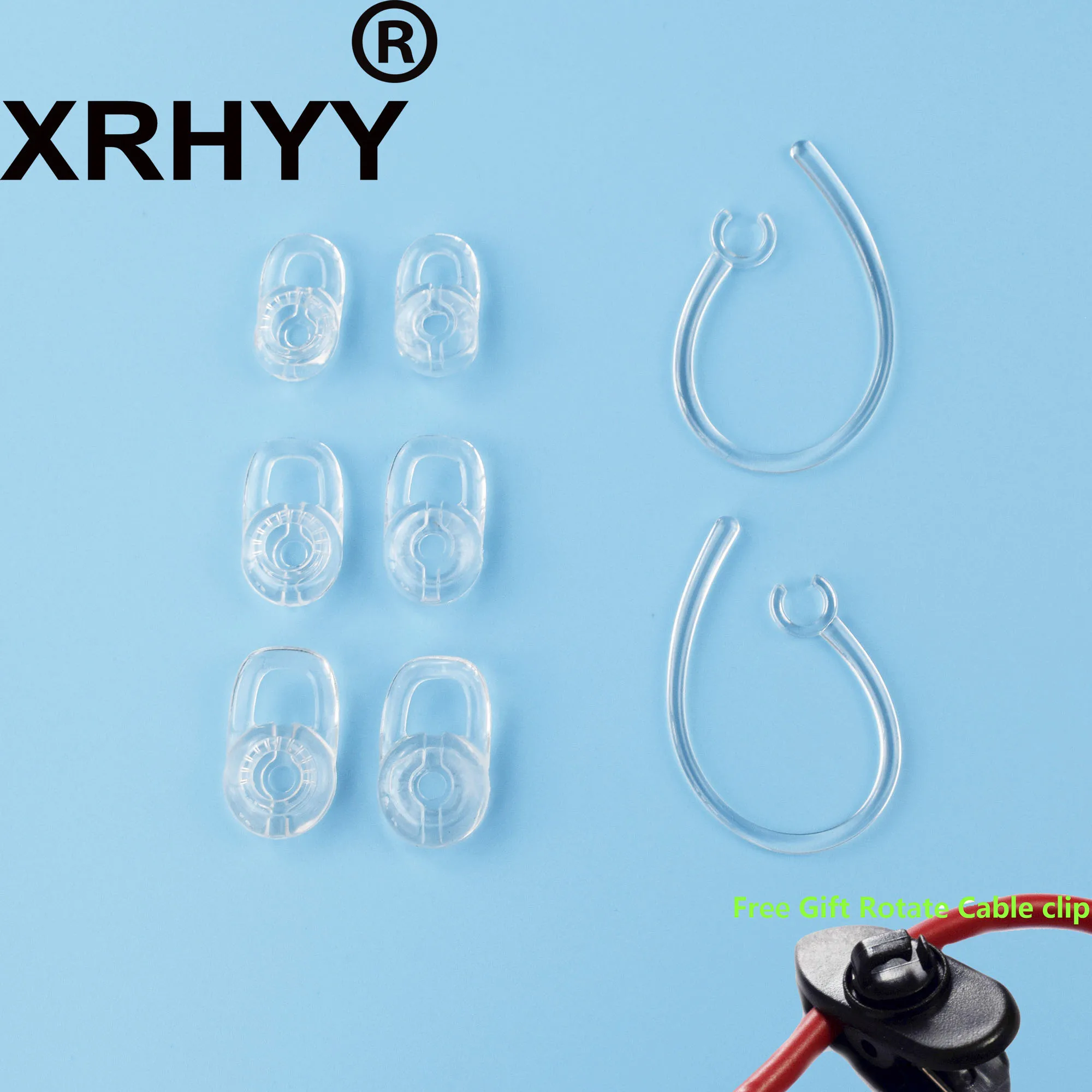 

XRHYY 6 Set S M L Earbuds 2 Pack for Plantronics Marque M155 & 2M165 Bluetooth Wireless Savor M1100 M100 M55 M28 M25 Headset