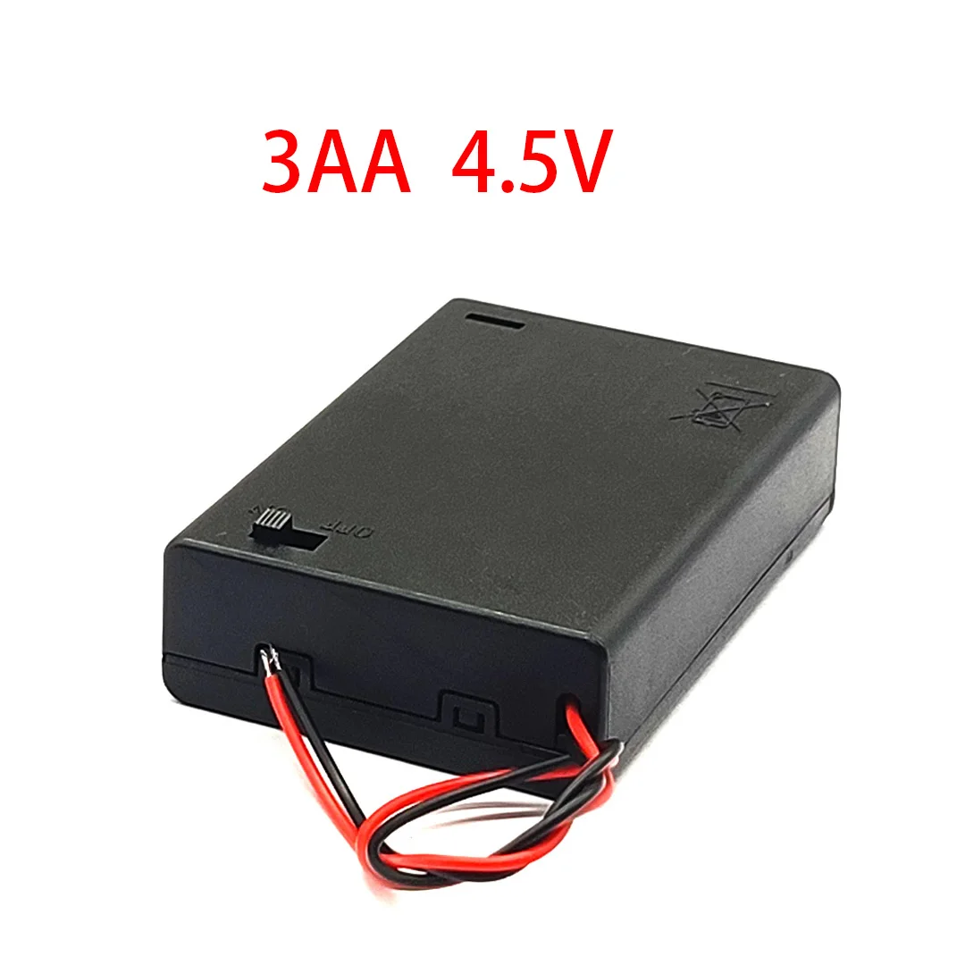 Battery Case 1/2/3/4 Slot AA Battery Case 1.5V/3V/4.5V/6V AA Battery Holder Box Storage Case With Switch battery storage box battery case battery holder battery box