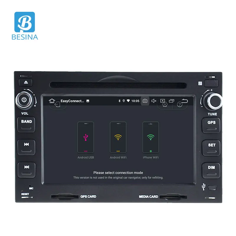Best Besina Android 9.0 2 din Car DVD GPS Radio Player For Volkswagen PASSAT B5 MK5 GOLF POLO TRANSPORTER Radio GPS Navigation Stereo 1
