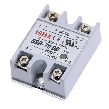 

Single Phase Solid State Module Relay SSR-70DD dc-dc 70 DD SSR-70DD 3-32V DC to 5-60V DC SSR 70A