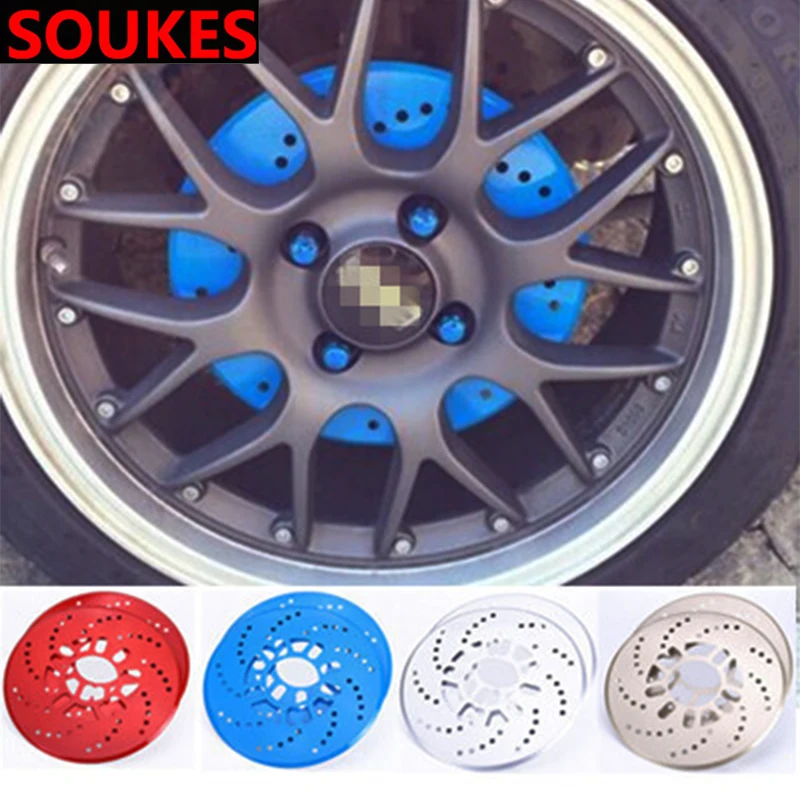 

2pcs Car Tire Wheel Hub Brake Decoration Cover For Mitsubishi ASX Lancer 10 9 Outlander Pajero Suzuki Swift Grand Vitara SX4