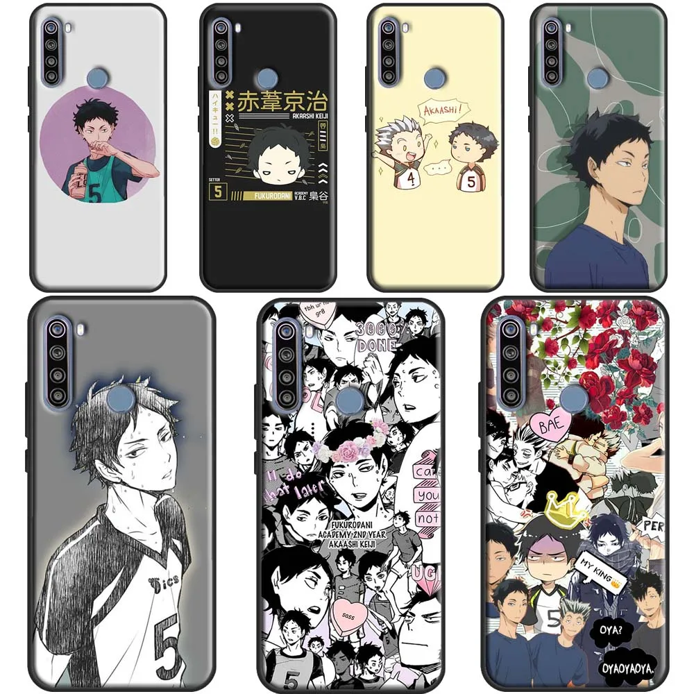 Чехол Akaashi Keiji Haikyuu для Xiaomi Redmi Note 11 Pro 8 9 10 9S 10S чехол 9A 9C 9T Coque | Мобильные телефоны и