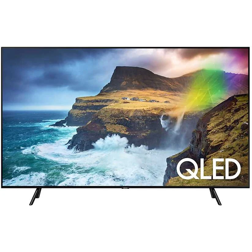 Телевизор QLED Samsung 55" QE55Q70RAUXRU Q черный/Ultra HD/1000Hz/DVB-T2/DVB-C/DVB-S2/USB/WiFi/Smart
