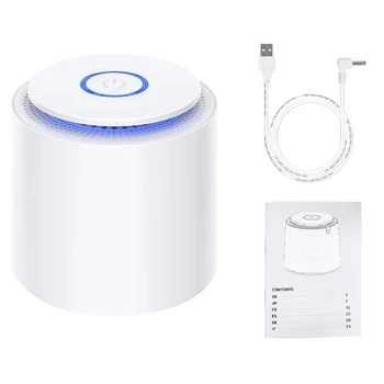 

Mini Air Purifier Portable Desktop Purifiers with Aromatherapy Function, Night Light, USB Cable for Dust, Allergies, Pets Dander