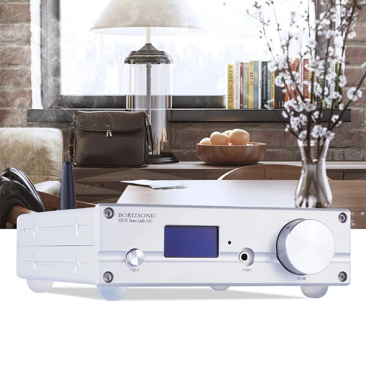  BORIZSONIC NXC01 DAC Audio ES9038Q2M Bluetooth 5.0 USB XMOS Decoder Audio Stereo DSD512 APTX HD Des
