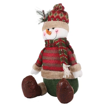 

1pc Decorative Christmas Lovely Snowman Doll Ornament Doll Decor (A snowman)