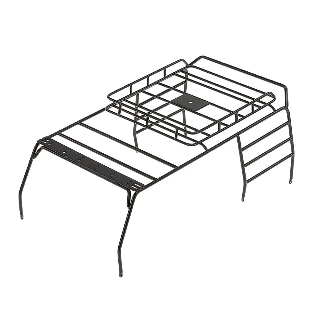 1/10th RC Rock Crawlers Body Roof Rack Metal Luggage Carrier for Axial SCX10