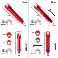 Outils de plombier multifonctions 8 en 1, clé anglaise, ensemble anti-brûlure, tuyau de réparation de cuisine, outils à main multi-clés 6
