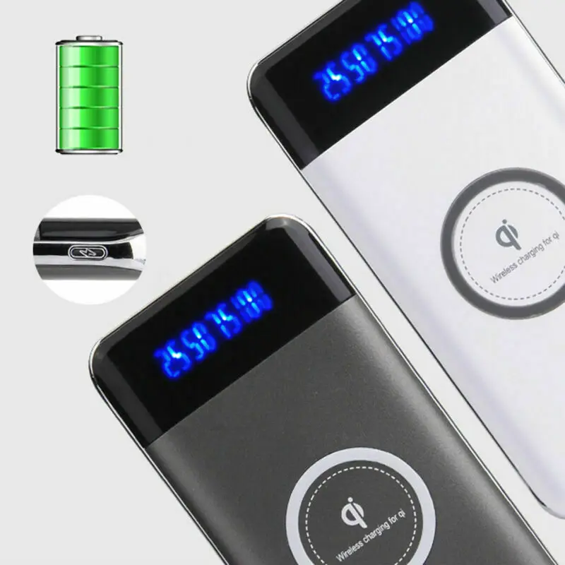 Micro usb type-C беспроводное быстрое зарядное устройство для зарядки Qi DIY светодиодный блок питания чехол для samsung iPhone