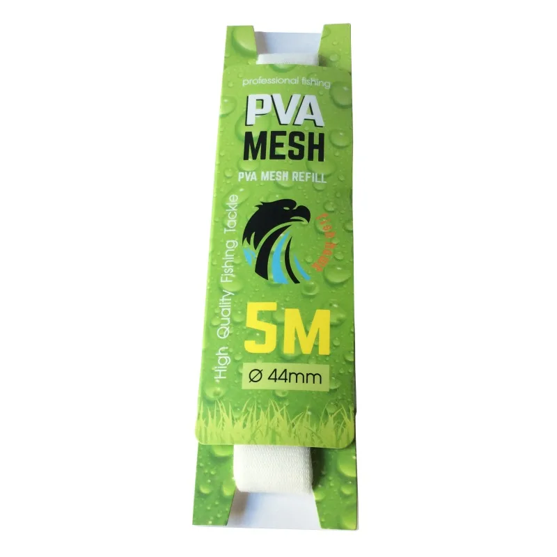 

5M PVA Fishing Net Network Refill Stocking Bait Bag PVA Water Dissolving Multifilament Mesh Fishing Feeder new