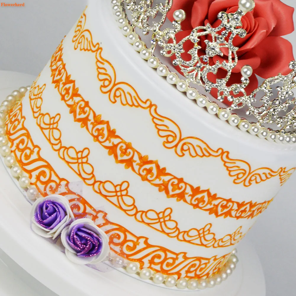 

New Multiple Patterns Lace Mat Fondant Cake Silicone Mold Cake Decorating Tools Birthday Wedding Decoration DIY Baking Tools