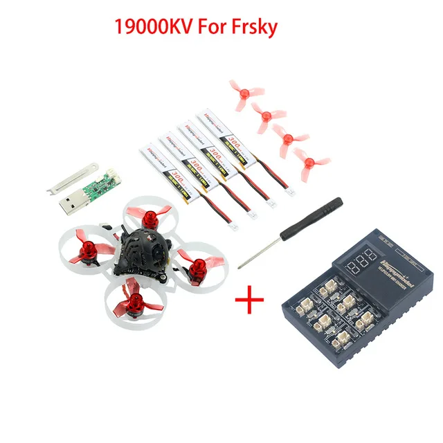 Happymodel Mobula6 Mobula 6 1S 65 мм бесщеточный гоночный Дрон Bwhoop FPV с AIO 4в1 Crazybee F4 Lite управление полетом - Цвет: 19000KV for Frsky RX