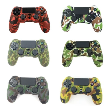 

1pc Camouflage Camo Silicone Gel Rubber Soft Sleeve Skin Grip Cover case for Dualshock 4 Playstation 4 PS4 Pro Slim Controller