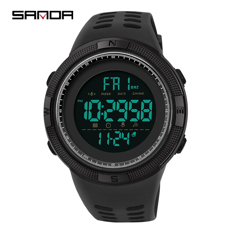

SANDA Fashion Outdoor Sport Watch Men Multifunction Watches Alarm Clock Countdown Waterproof Military Digital Watch reloj hombre