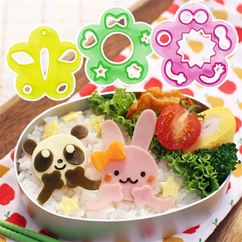 

Cartoon Seaweed Cutter Rice Ball Decoration Tool Mold Kids Packed Lunch Sushi Making Kit Maker Punch Mould