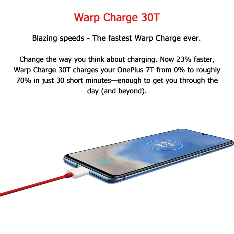  Global ROM OnePlus 7T 7 T 8GB 128GB Smartphone Snapdragon 855 Plus Octa Core 90Hz AMOLED Screen 48M