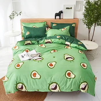 

Fruit Pattern Printing Bedding Sets Polyester reactive printing bedclothes 2/3 / 4pcs duvet cover + flat sheet + pillowcase