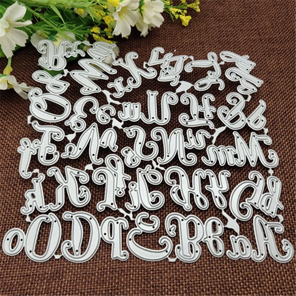 Alphabet Letter Metal Stencil Mold Cutting Dies Decoration Scrapbook