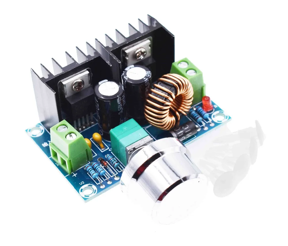 XH-M401 DC-DC понижающий преобразователь модуль питания XL4016E1 PWM регулируемый от 4-40 В до
