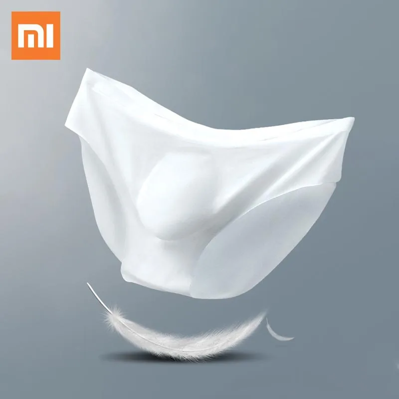 3pcs/lot Xiaomi Ultra-thin Sexy Men Underwear Seamless Briefs Summer Breathable Ice Silk Quick Dry Translucent Underpants | Бытовая