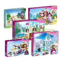Elsa anna neve rainha figuras fantasiar-se kristoff trenó aventura bloco de construção brinquedos compatíveis legoingly menina amigos princesa(China)