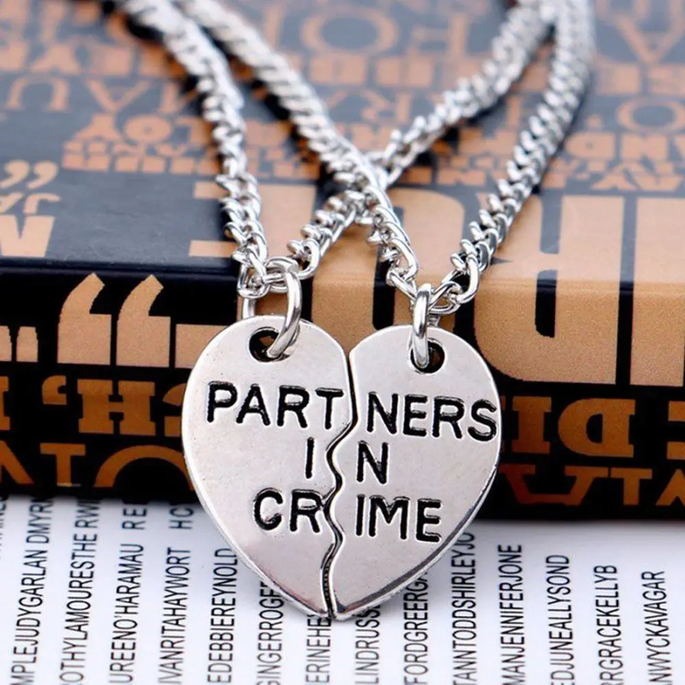 Ожерелье с подвеской в виде разбитого сердца 2 шт./комплект|Ожерелья подвеской| |