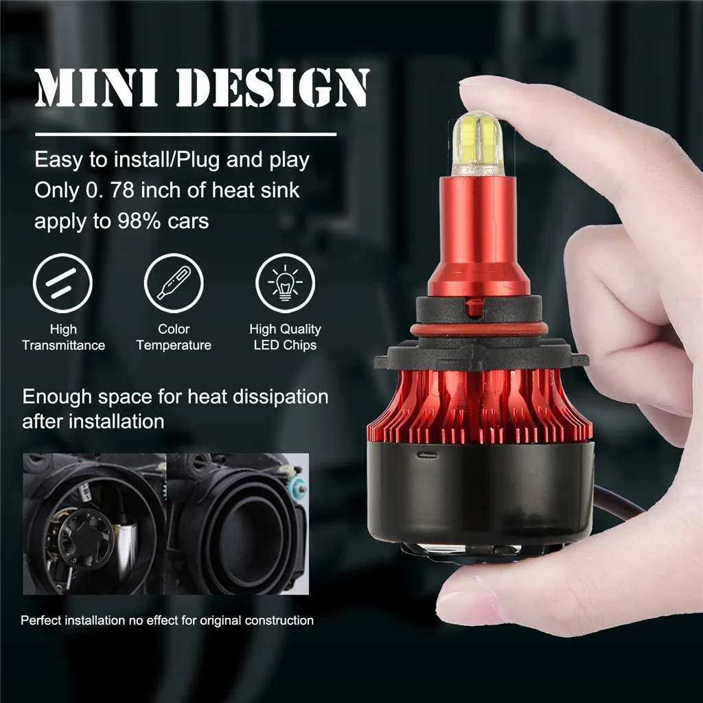 8-sides 3D 9005/HB3 LED Headlight Conversion Kit Bulbs 120W 18000LM High Power 6000K 9005/HB3 LED Lamps For Cars