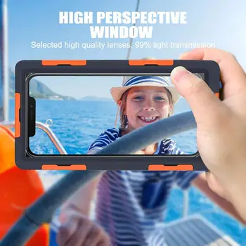 

15m/50ft Diving Snorkeling Photo Video Waterproof Case Compatible for Samsung iPhone Full Body Protector Clear Cover