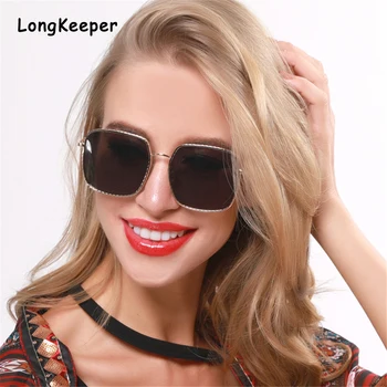 

Retro Women's Square Sunglasses Men Metal Frame Gradient Eyewear Unisex Classic Brand Sun Glasses For Female Oculos de sol UV400