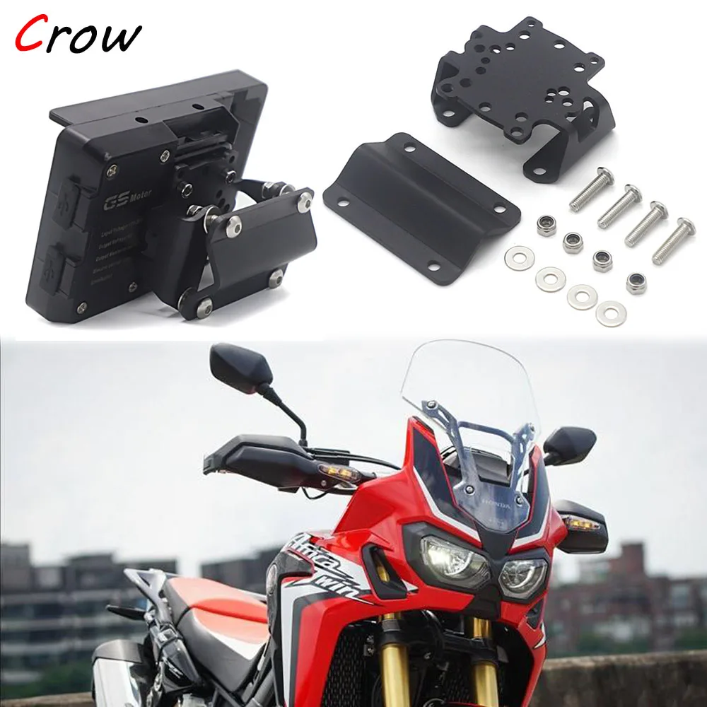 Motorcycle Accessories Stand Holder Phone Mobile Phone GPS Plate Bracket For HONDA CRF 1000 L Africa Twin 2018-2020