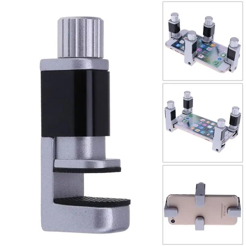 

4pcs Adjustable Metal + Plastic + Rubber Clip Fixture LCD Screen Fastening Clamp For Iphone Samsung iPad Tablet Cell Phone Repai