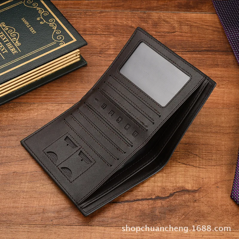 Leisure soft short men's wallet men's card bag wallet man clip cards wallet men