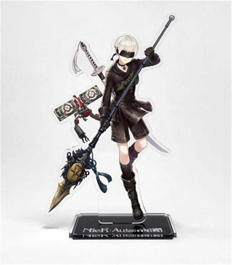 Аниме мультфильм игровой НИР: Automata jorha 2B A2 9S Adam Eve Devola Popola акриловая фигурка подарок Хэллоуин косплей кулон Рождество - Цвет: R