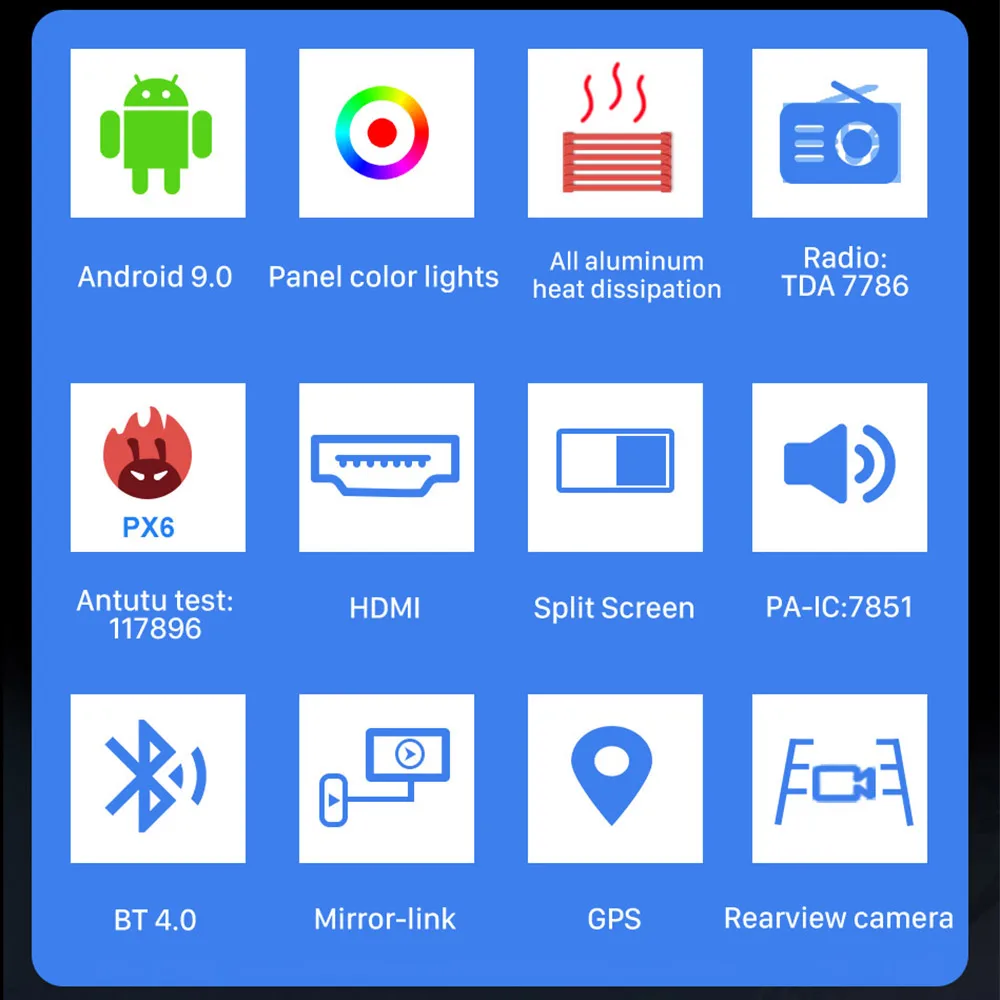 Автомобильный мультимедийный стерео плеер Eunavi ips TDA7851 Android 9 gps навигация для Toyota
