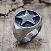 New Punk Lucky Pentagram Ring 316L Stainless Steel Pentagram Signet Ring Men Simple Biker Fashion Jewelry Best Gift For Friend ► Photo 2/6