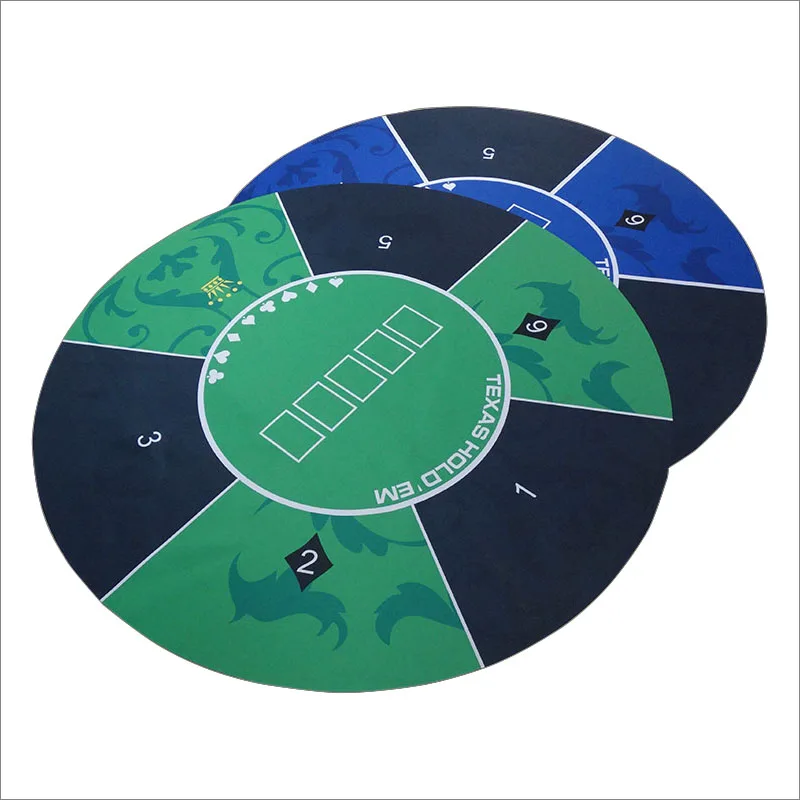 12x12mRoundGameTableMatRubberTableTopClothCasinoPokerBoard