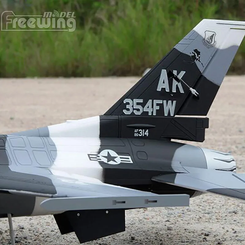 Радиоуправляемый самолет EDF jet New Freewing Flightline F16 модель самолета 70 мм PNP и комплект F