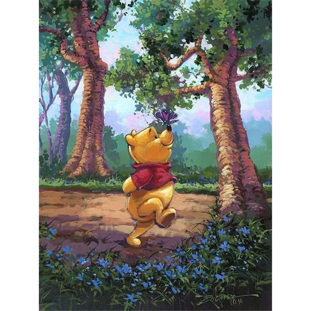 Disney Winnie the Pooh Cartoon Character Diamond Painting Cross Stitch  Painting Mosaic Artist Home Decor|Tranh Thêu Chữ Thập Kim Cương| -  AliExpress