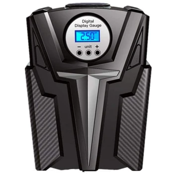 

Portable Air Compressor Tire Inflator, Electric Auto Pump 12V DC for Auto Pump/Shut Off with LED Lighting & Tire Pressure Gauge