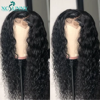 

360 Lace Frontal Wig 180 Density High Ponytail Pre Plucked 13x6 Lace Front Curly Human Hair Wig Glueless Remy Brazilian xcsunny