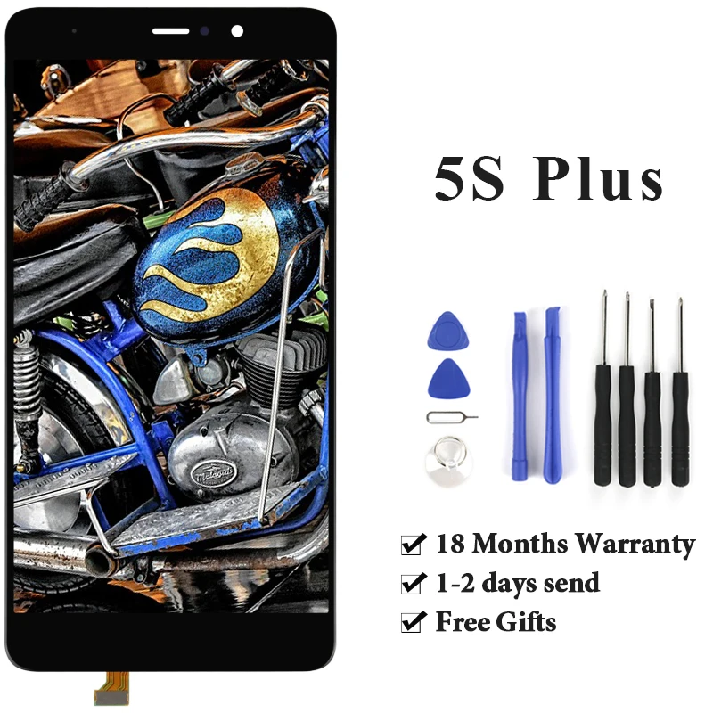 

For Mi 5s plus lcd display No dead pixel Good quality 100% test good for mobile phone lcd screen assembly replacement