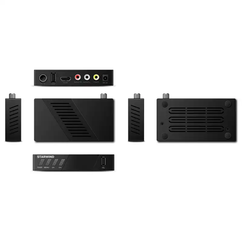 Ресивер DVB-T2 STARWIND CT-140, черный